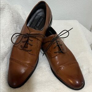 Stacy Adams Tan Leather Oxfords